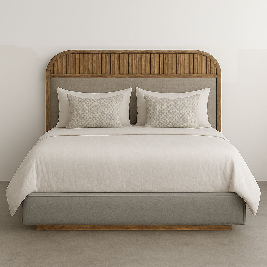 Rustic White Oak Bed