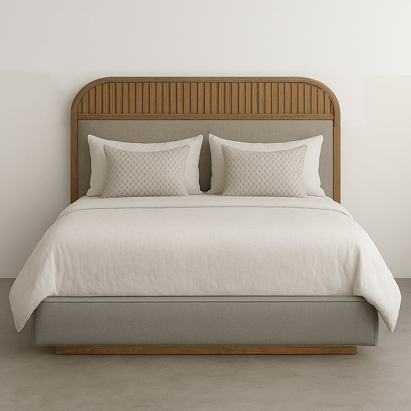 Rustic White Oak Bed