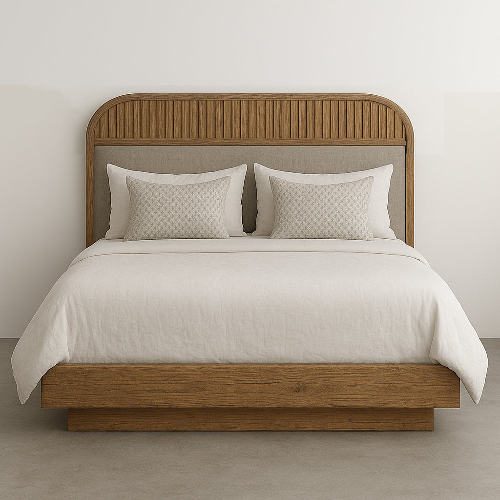 Rustic White Oak Bed