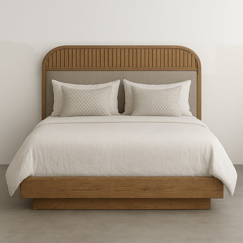 Rustic White Oak Bed